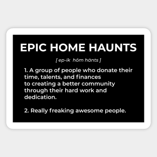 Epic Home Haunts Definition Sticker